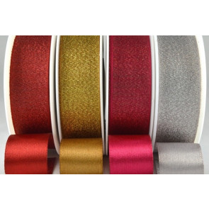 54259 - 25mm Satin Glitter Ribbon (20 Metre Rolls)