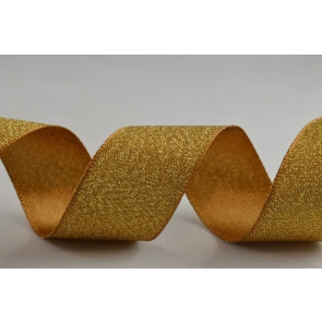 54259 - 25mm Gold Satin Glitter Ribbon (20 Metre Rolls)