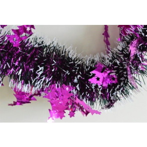 88140 - Pink Triple Coloured Christmas Tree Tinsel x 2 Metre Lengths!