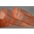 Y379 - 25mm Wired Sheer Ribbon-25mm-25 Peach Orange-25 Metres