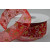 Y669 - 38mm Wired Sheer Glitter Star Ribbon x 10 Metre Rolls!-35 Red