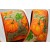 46035 - 38mm & 63mm Wired Pumpkin Ribbon x 10 Metre Rolls!