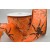 46074 - 38mm / 63mm  Bright Orange wired woven edge ribbon with a SPOOKY white web and GHASTLY black spider design x 10mts