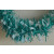 88134 - Aqua Coloured Tinsel with Hanging White Deco x 2 Metre Lengths!