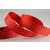 53759 - 22mm Red Spotted Grosgrain Ribbon (20 Metres)